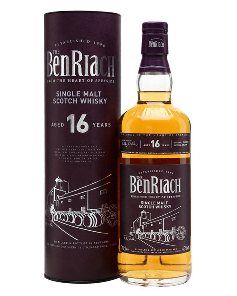 Виски BenRiach 16 YO 43% in Tube (0,7L)