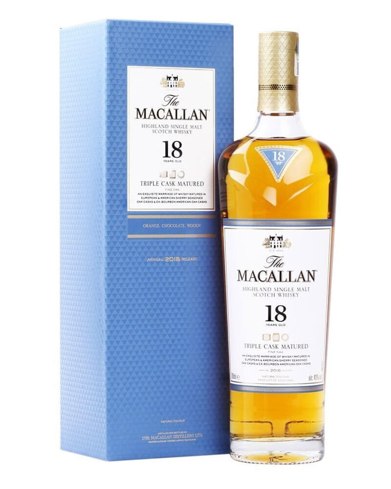Виски Macallan Triple Cask Matured 18 YO 43% in Gift Box (0,7L)
