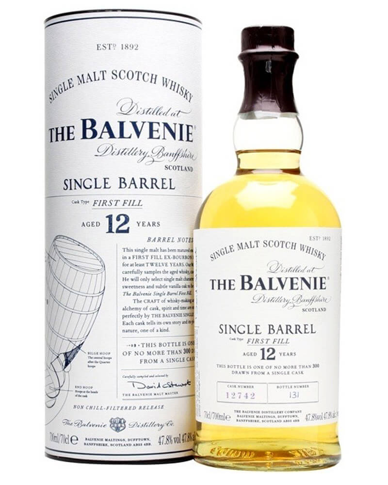 Виски Balvenie Single Barrel 12 YO 47,8% in Tube (0,7L)