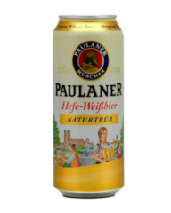 Пиво Paulaner Hefe-Weissbier Naturtrub 5,5% Can (0,5L)