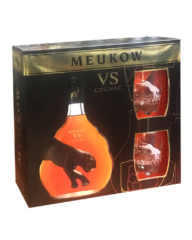 Коньяк Meukow V.S. 40% + 2 Glass (0,7L)