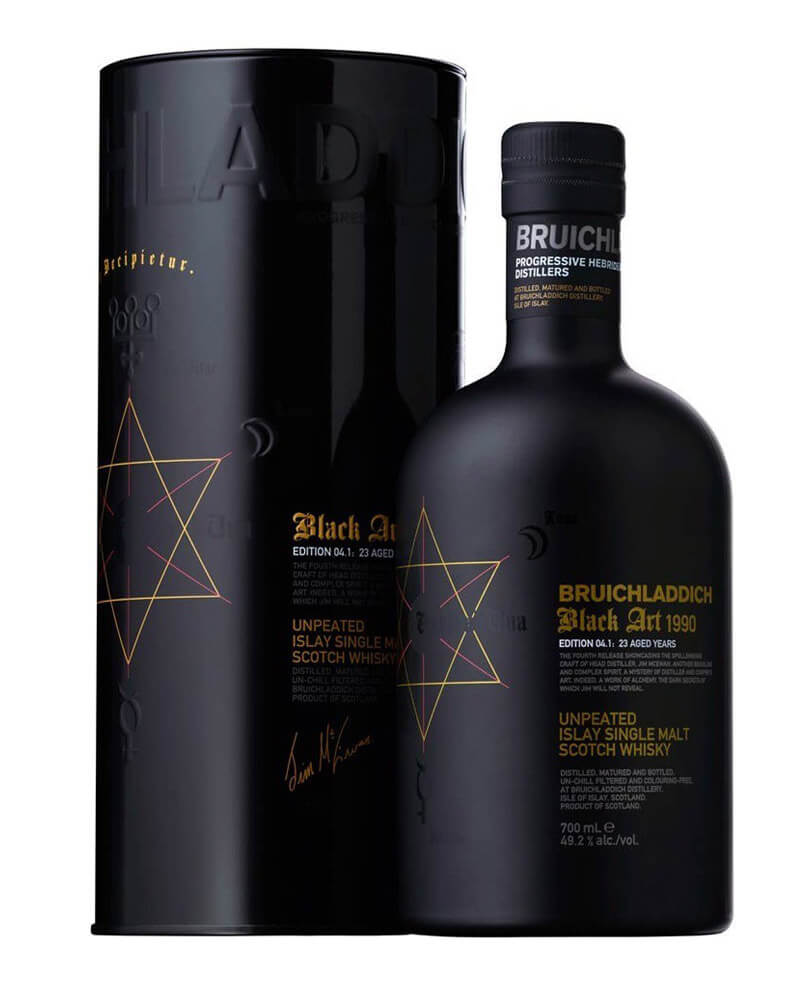 Виски Bruichladdich, `Black Art` Edition 49,2% in Tube (0,7L)