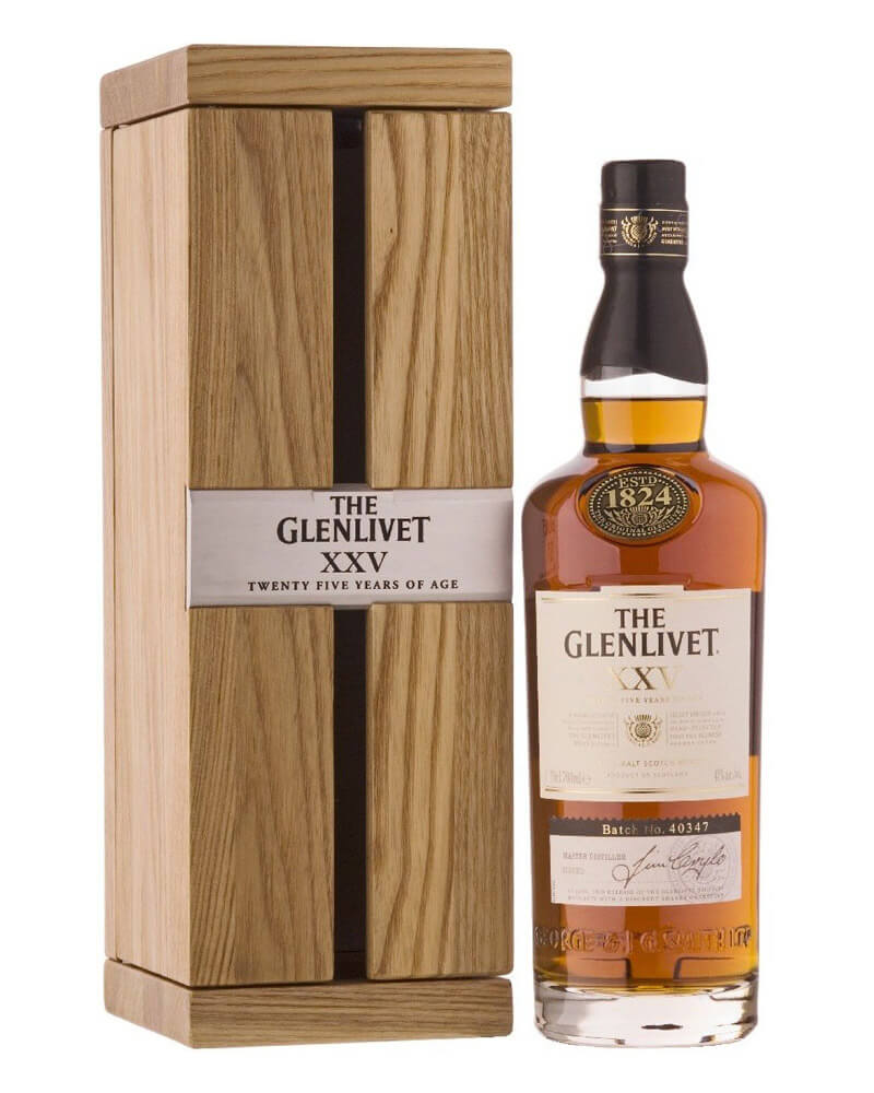 Виски The Glenlivet 25 YO 43% Gift box (0,7L)