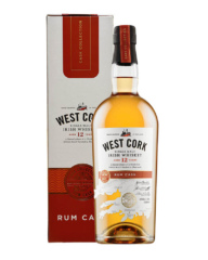 Виски West Cork 12 YO Rum Cask Single Malt 43% in Box (0,7L)