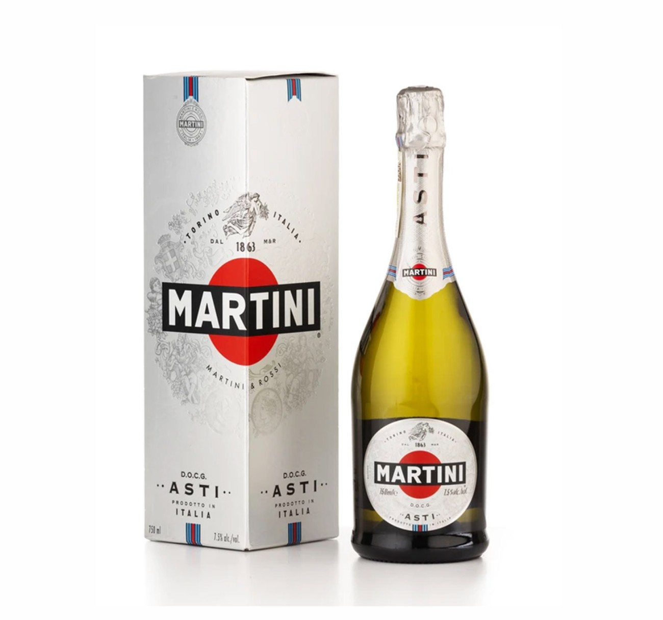 Игристое вино Asti Martini 7,5% Gift Box (0,75 л)