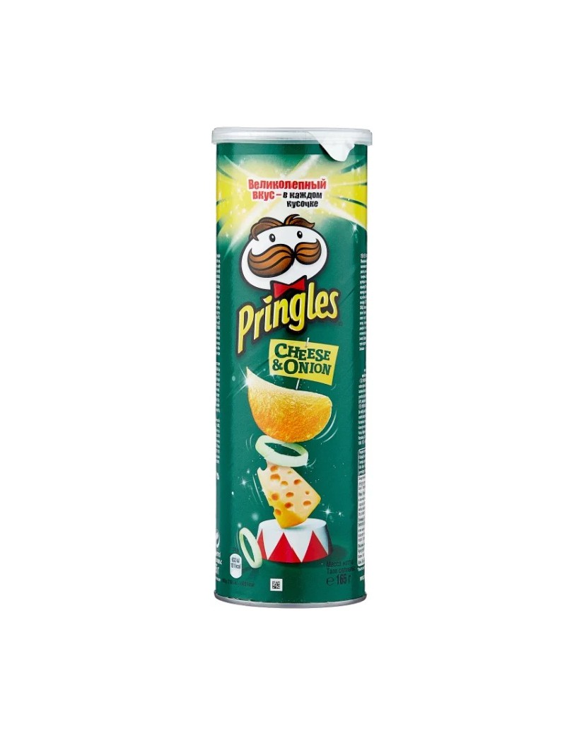 Чипсы Pringles Cheese & Onion картофельные 165 гр