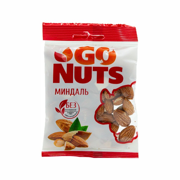 Орехи GоNuts миндаль 70 гр