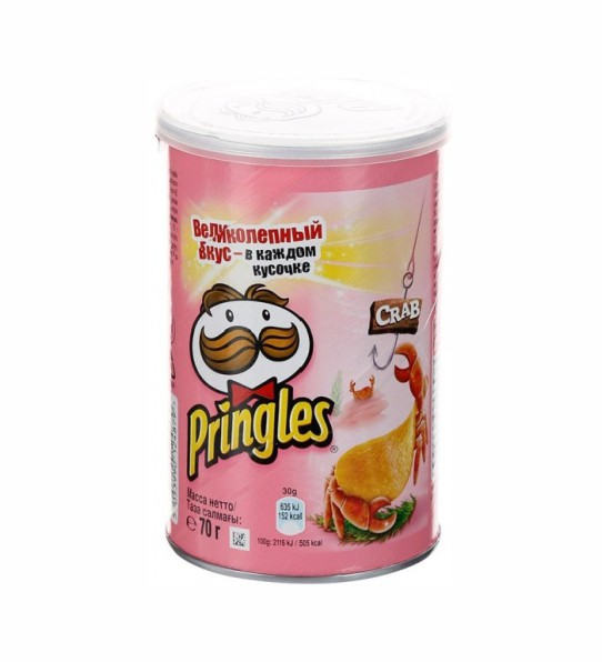 Чипсы Pringles Crab картофельные 70 гр