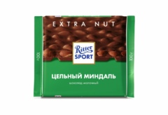 Ritter Sport шоколадная плитка молочный, миндаль (100 гр)