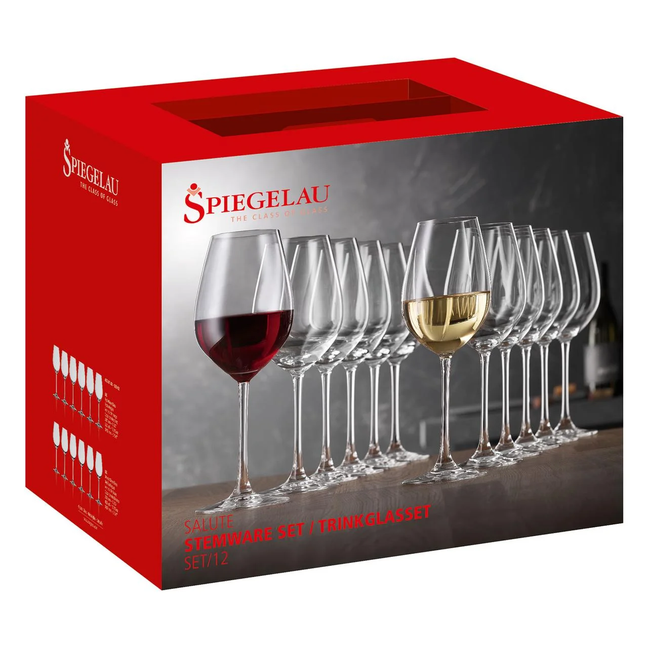 Набор бокалов Spiegelau Salute Stemware для белого и красного вина 465 мл и 550 мл