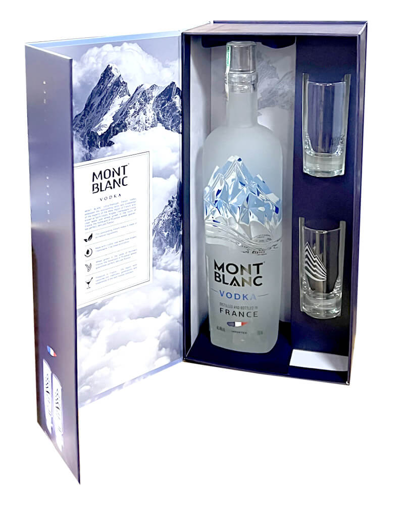 Водка Mont Blanc 40% + 2 Glass (0,7L)