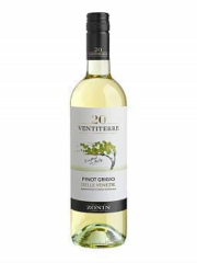 ВИНО ZONIN VENTITERRE PINOT GRIGIO DELLE VENEZIEDOC БЕЛ.СУХ. 12% 0,75 Л СТ/БУТ./6