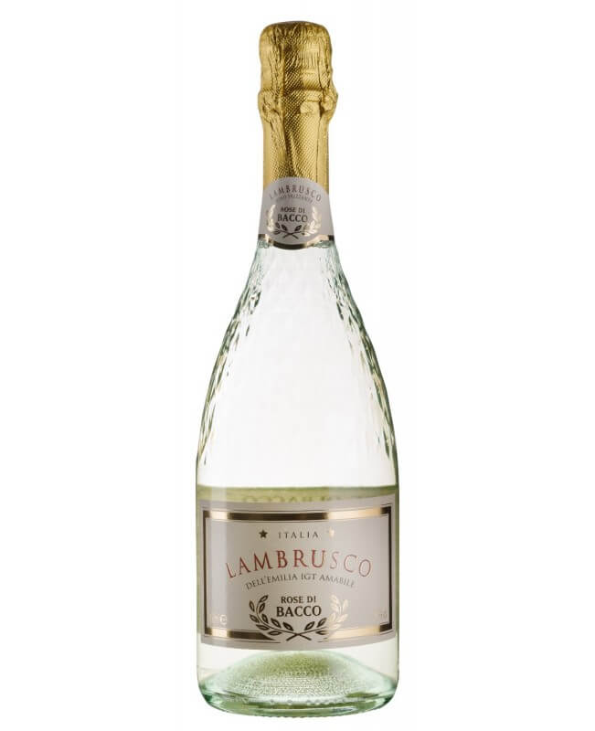 Игристое вино Lambrusco Rose Di Bacco Bianco белое полусладкое (0,75л)